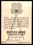 1964 Topps Beatles Movie #21   Beatles Beatles Everywhere Back Thumbnail