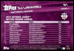 2017 Topps #81   -  D.J. LeMahieu NL Batting Leaders Back Thumbnail
