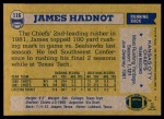 1982 Topps #116  James Hadnot  Back Thumbnail