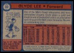 1974 Topps #32  Clyde Lee  Back Thumbnail