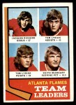 1974 Topps #14   -  Jacques Richard / Tom Lysiak / Keith McCreary Flames Leaders Front Thumbnail