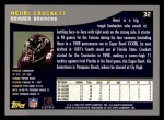 2001 Topps #32  Henri Crockett  Back Thumbnail