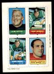 1969 Topps 4-in-1 Football Stamps  Jim Otto / Dave Herman / Dennis Randall / Dave Costa  Front Thumbnail