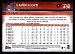2015 Topps #490  Gavin Floyd  Back Thumbnail