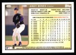 1999 Topps #244  Andy Benes  Back Thumbnail