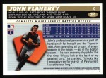 1996 Topps #291  John Flaherty  Back Thumbnail