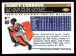 1996 Topps #187  Marty Cordova  Back Thumbnail