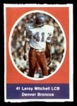 1972 Sunoco Stamps  Leroy Mitchell  Front Thumbnail