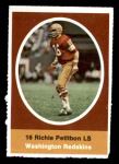 1972 Sunoco Stamps  Richie Petitbon  Front Thumbnail