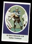 1972 Sunoco Stamps  Dave Edwards  Front Thumbnail