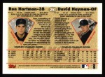 1997 Topps #251  Ron Hartman / David Hayman  Back Thumbnail