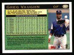 1997 Topps #397  Greg Vaughn  Back Thumbnail