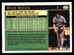 1997 Topps #429  Rod Beck  Back Thumbnail