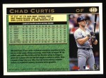 1997 Topps #449  Chad Curtis  Back Thumbnail