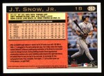 1997 Topps #263  J.T. Snow  Back Thumbnail