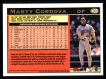 1997 Topps #435  Marty Cordova  Back Thumbnail