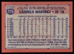 1991 Topps #779  Carmelo Martinez  Back Thumbnail