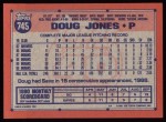 1991 Topps #745  Doug Jones  Back Thumbnail