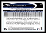 2012 Topps #47  Luke Hochevar  Back Thumbnail