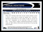 2012 Topps #9  Jesus Montero  Back Thumbnail
