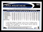 2012 Topps #642  Mike Moustakas  Back Thumbnail