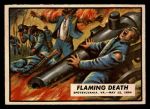 1962 Topps Civil War News #65   Flaming Death Front Thumbnail