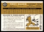 2009 Topps Heritage #331  Troy Glaus  Back Thumbnail