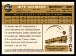 2009 Topps Heritage #283  Jeff Clement  Back Thumbnail