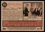 2011 Topps Heritage #246  Andrew Bailey  Back Thumbnail
