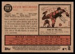 2011 Topps Heritage #203  Kevin Millwood  Back Thumbnail