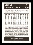 1991 Conlon #73  Adam Comorosky  Back Thumbnail