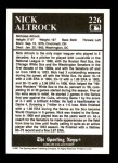 1991 Conlon #226   -  Nick Altrock Trivia Back Thumbnail