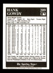 1991 Conlon #209  Hank Gowdy  Back Thumbnail