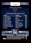 2011 Topps 60 #94 T-60 Torii Hunter  Back Thumbnail