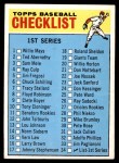 1966 Topps #34 Checklist 1 Front Thumbnail