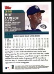 2000 Topps #335  Mike Cameron  Back Thumbnail