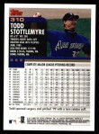 2000 Topps #310  Todd Stottlemyre  Back Thumbnail