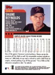 2000 Topps #365  Shane Reynolds  Back Thumbnail