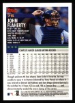 2000 Topps #75  John Flaherty  Back Thumbnail