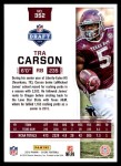 2016 Score #352  Tra Carson  Back Thumbnail