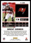 2017 Score #235  Brent Grimes  Back Thumbnail