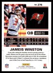 2017 Score #276  Jameis Winston  Back Thumbnail
