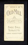 1910 T210-2 Old Mill Virginia League  Sharp  Back Thumbnail
