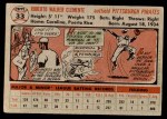 1956 Topps #33 Roberto Clemente Back Thumbnail