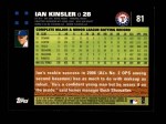 2007 Topps #81  Ian Kinsler  Back Thumbnail