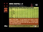2007 Topps #93  Mike Napoli  Back Thumbnail