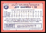 1991 Topps Traded #4 T Jeff Bagwell  Back Thumbnail