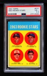 1963 Topps #537 - Pete Rose / Al Weis / Ken McMullen / Pedro Gonzalez Rookie Stars Front Thumbnail