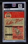 1953 Topps #244 Willie Mays Back Thumbnail
