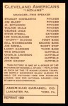 1922 E120 American Caramel Reprint #43  George Uhle  Back Thumbnail